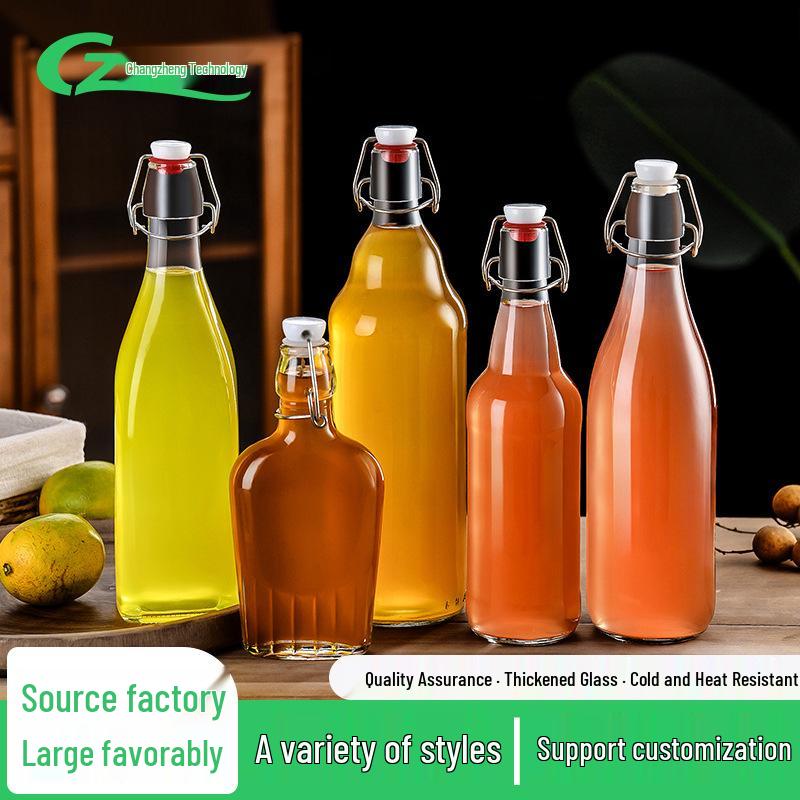 Home Brew Buckle Bottle for Fruit Wine, Juice, Grain Liquor, and Enzymes