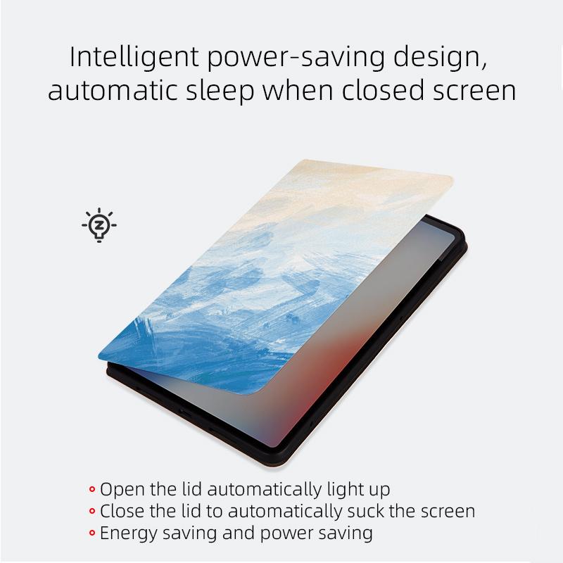 Pro iPad Air 11 (2025)/(2024)/iPad Air (2022)/(2020) Pouzdro Tablet Kožený Kryt Vzor Tisk