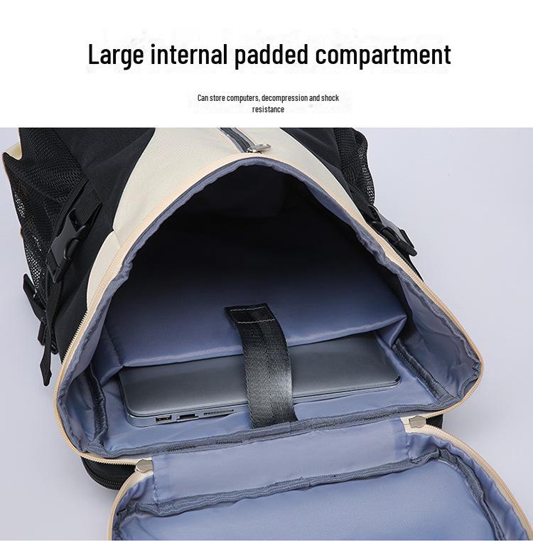 Lightweight Multifunctional Gym Bag with Logo, Waterproof Oxford Cloth, Independent Shoe Compartment