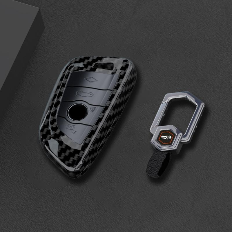 Abs Carbon Fiber Car Key Case Cover For Bmw 1 2 3 4 5 6 7 Series X1 X3 X4 X5 X6 X7 F10 F20 F30 G20 G30 G01 F15 F16 G02 G05 F34