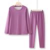 Women's Solid Color Casual Long Sleeve Top & Pants Set