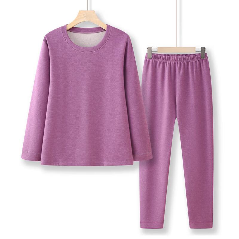 Women's Solid Color Casual Long Sleeve Top & Pants Set