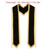 Color Matching Satin Fabric Graduation Stole Happy Graduation Party Accessory