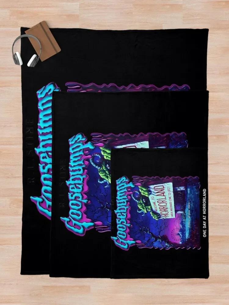 Goosebumps One Day At HorrorLand \t Throw Blanket halloween fluffy Baby Blankets blankets for beds  throw blanket