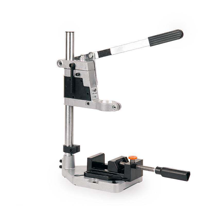 Compact Multifunctional Drill Stand for Electric & Hand Drills – Industrial Grade Workbench Accessory