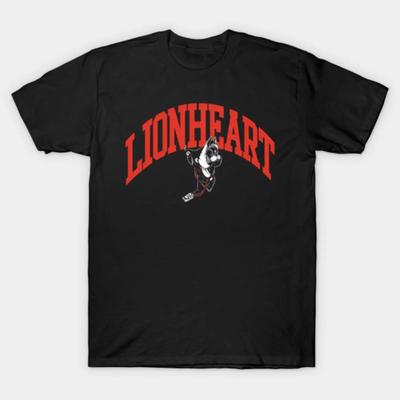 Lionheart Vintage Mascot T Shirt Vintage Designer Clothes Unisex Homme Stretched Streetwear Stylish Soft Breathable