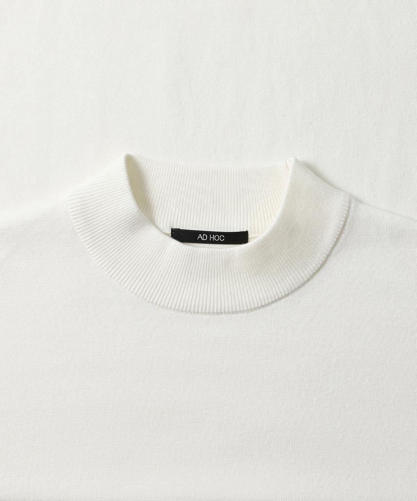 ADHOC Men'S Mock Neck Sweater (Ivory) (Hbalk90)