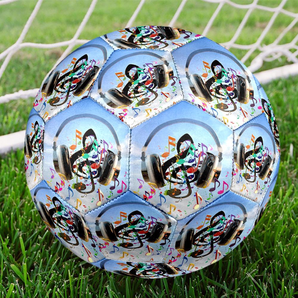 1pc Music Air Size 5 Soccer Ball Professional Match Training Football Indoor &Outdoor Sports Ball Lightweight Durable c6520