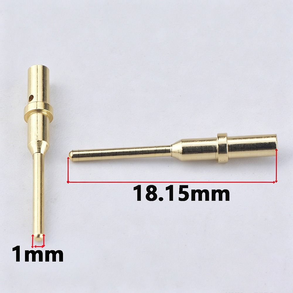 1Pcs Gold Plated Crimp Solid Terminal Connector Pin  for Connector Instrument Aviation