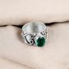 Chrome Diopside Gemstone 925 Sterling Silver Jewelry Handmade Partywear Ring RR-16-1