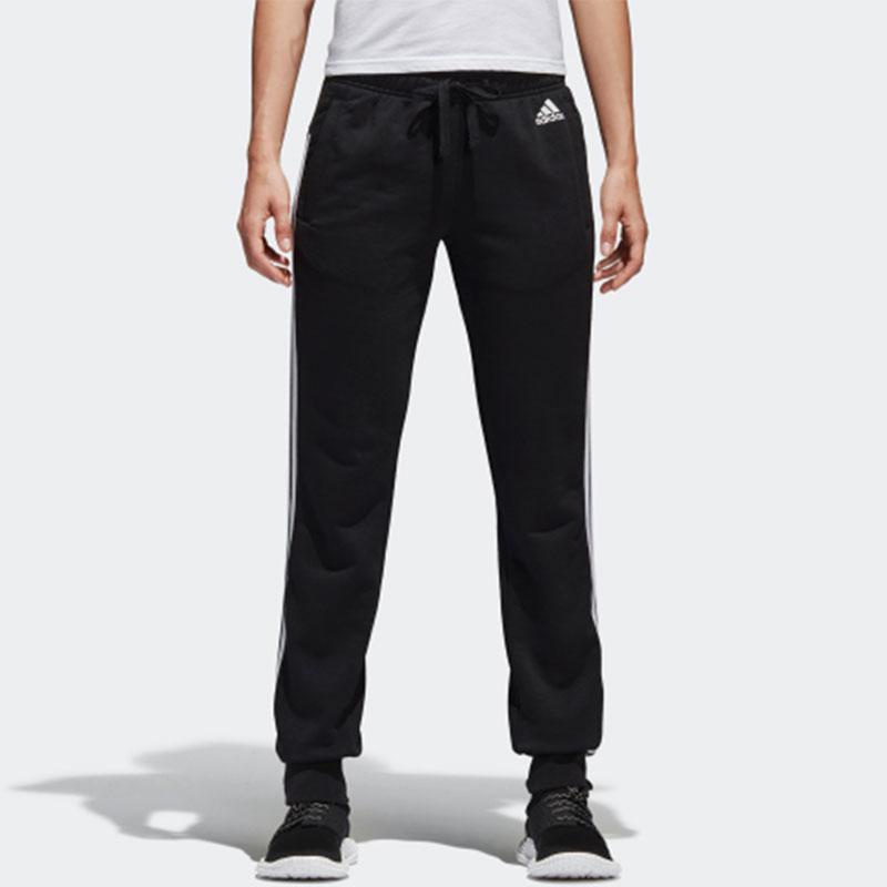 Adidas Striped Knit Joggers Women Bottoms Black S97113