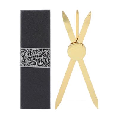 Compass Eyebrow Ruler Adjustable Accurate Positioning Stainless Steel Material Gold Compass Design