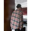 Spring and Autumn New Korean Style Retro Destroyed Plaid Shirt Men and Women Same Style Loose Leisure All-Matching Lazy Shirt Coat