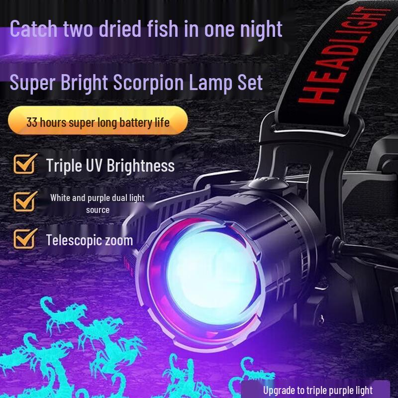 

SkyFire Scorpion Headlamp with UV Light