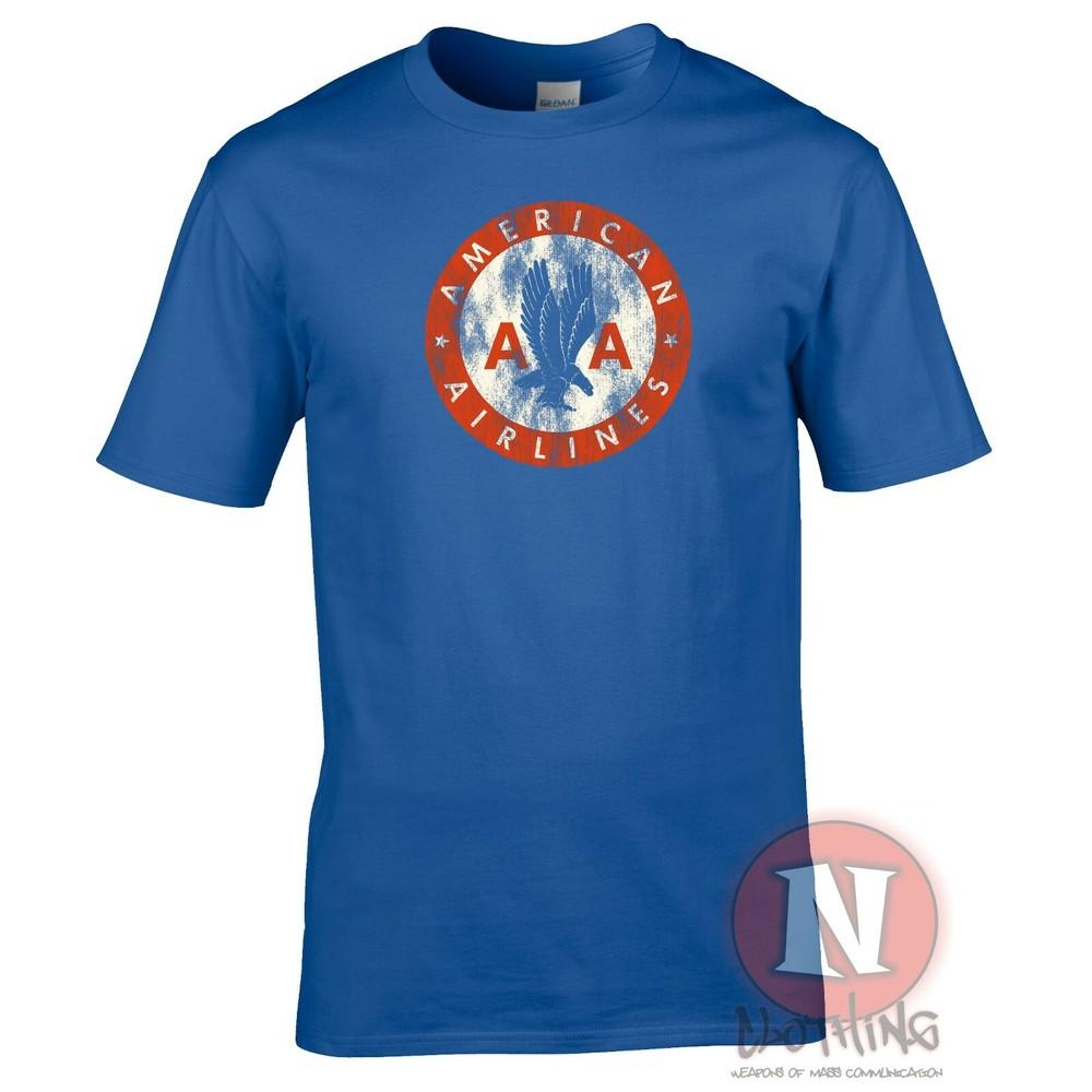 American Airlines TShirt Retro Logo Classic Air Travel Airline Airport Tee