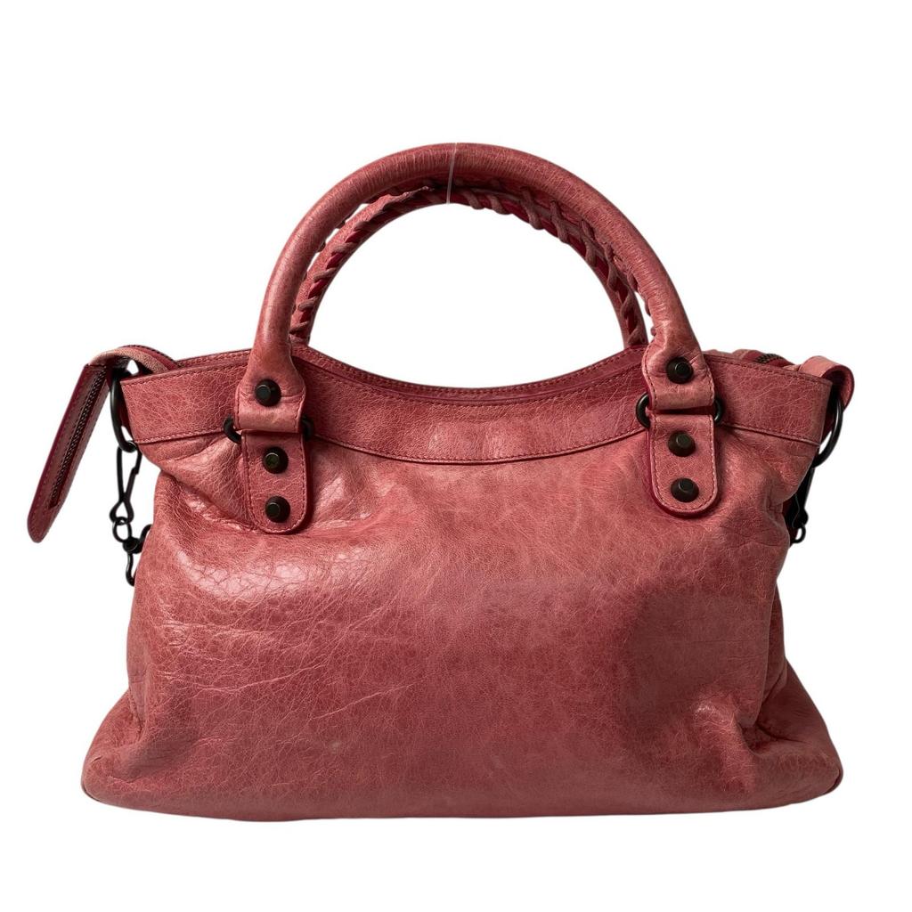 Used BALENCIAGAShoulder Bag pink leather Women