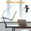 LEDs Desk Lamp with Clamp EyeCaring Dimmable Reading Light 3 Color Modes & 10 Brightness