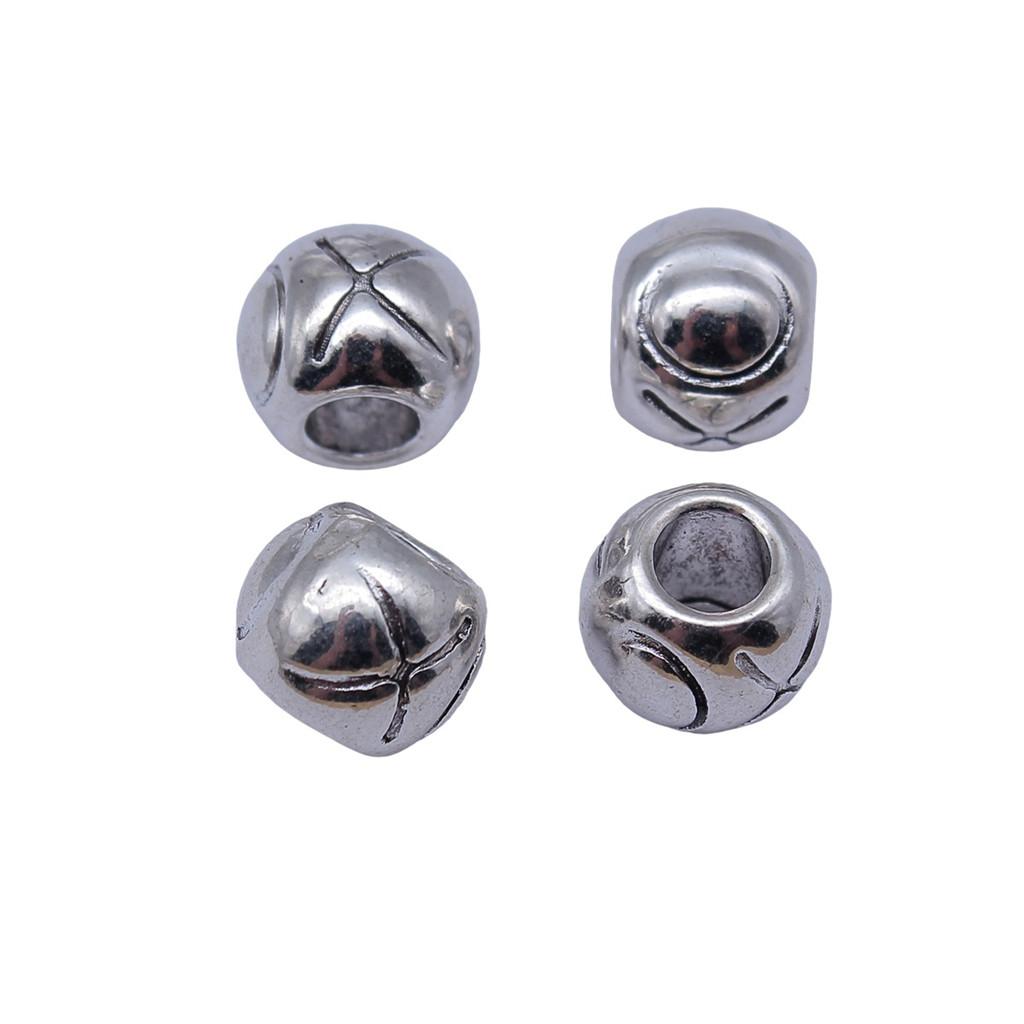 Vintage Floral Pattern Cylinder Beads Antique Style Large Hole Spacers For DIY