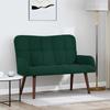 2 Seater Sofa Dark Green 115 x 61 x 87 cm Velvet (V)