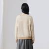 LEDING Women's Butterfly Flower V-Neck Knit Sweater