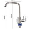 Kitchen Faucet Stainless Steel Water Purifier Save Water Silver