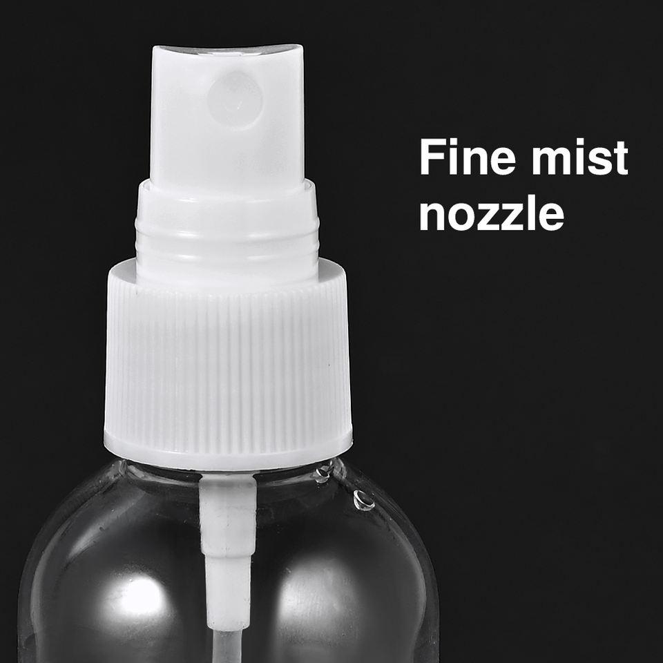 Cestovní průhledné plnitelné lahvičky, prázdná kosmetická lahvička s rozprašovačem, přenosná dávkovací lahvička s rozprašovačem 20/30/50/150/200ml