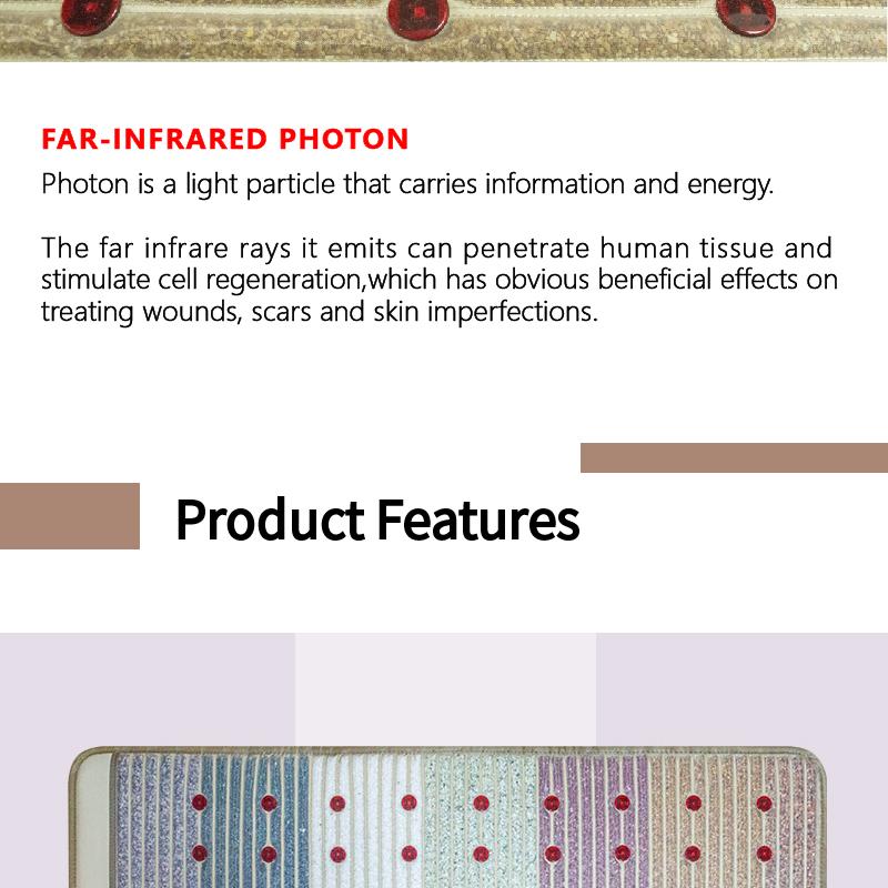150×50cm Podložka z bio-krystalů s magnetickým polem a technologií PEMF - Energetická čakra, fotonová masážní podložka, vyhřívací podložka
