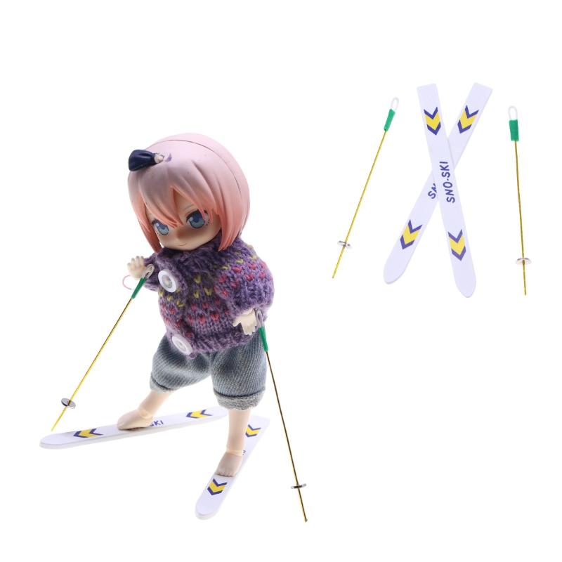 

1 Набор Миниатюрный Деревянный Лыжный Сноуборд для Кукольного Домика Украшение Рождественской Сцены Аксессуары для Кукольного Домика Рождественские Детские Игрушки Подарок one size