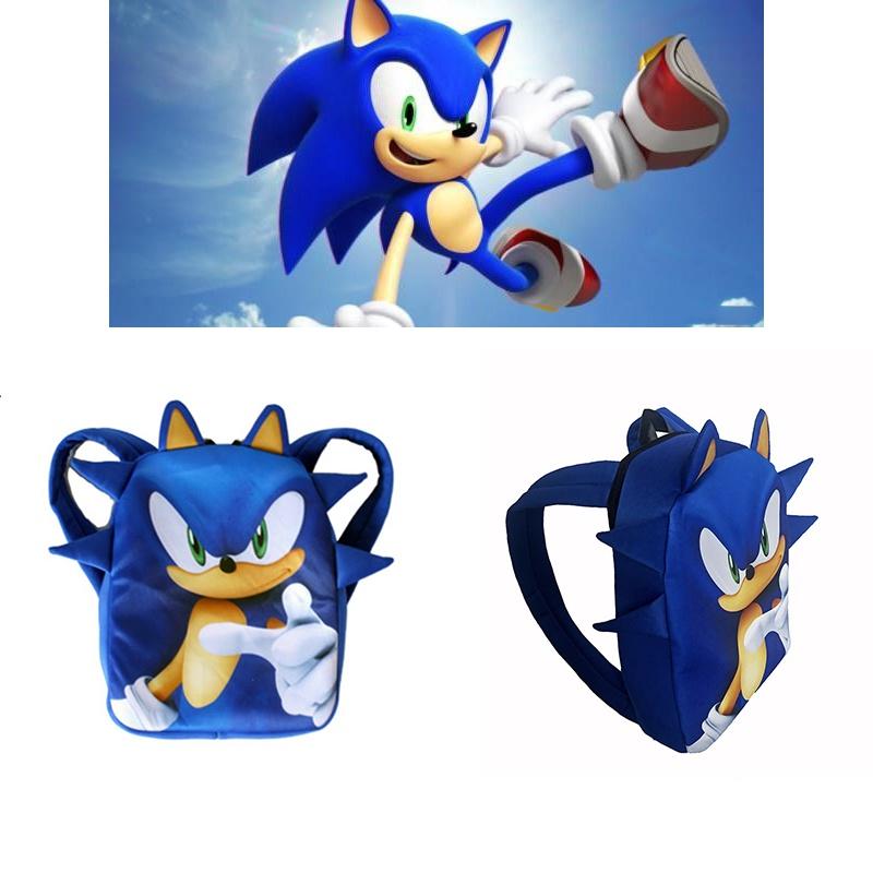 Szkolny plecak 3D Sonic The Hedgehog dla dzieci Kolorowy wzór Idealny dla fanów gier wideo!