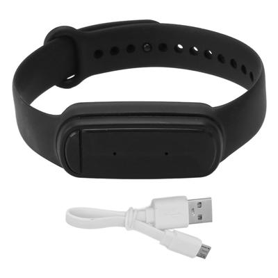 Bracelet Répulsif Ultrasons M90 3 Modes Rechargeable USB Bracelet Répulsif Noir