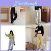 Womens Fleecelined Wide Leg Lounge Pants With High Waist For Winter Comfort