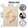 DIY Pearl Embroidery Diamond Painting Kit Koi Fish Sparkling Beads Art Craft Handmade Decoration Gift for Home Use