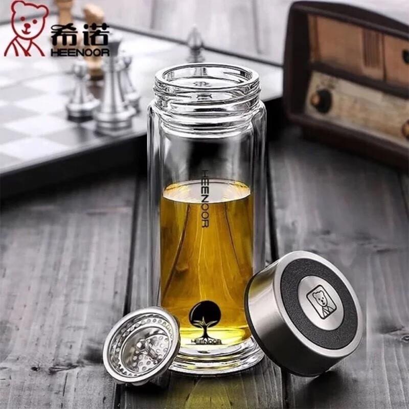 Sinuo Double Wall Glass Mug