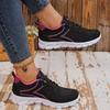 Lekkie Damskie Czarne Buty Sportowe do Biegania Komfortowe Antypoślizgowe Casualowe Sneakersy Kobieta Miękka Podeszwa Oddychająca Siateczka Buty do Chodzenia