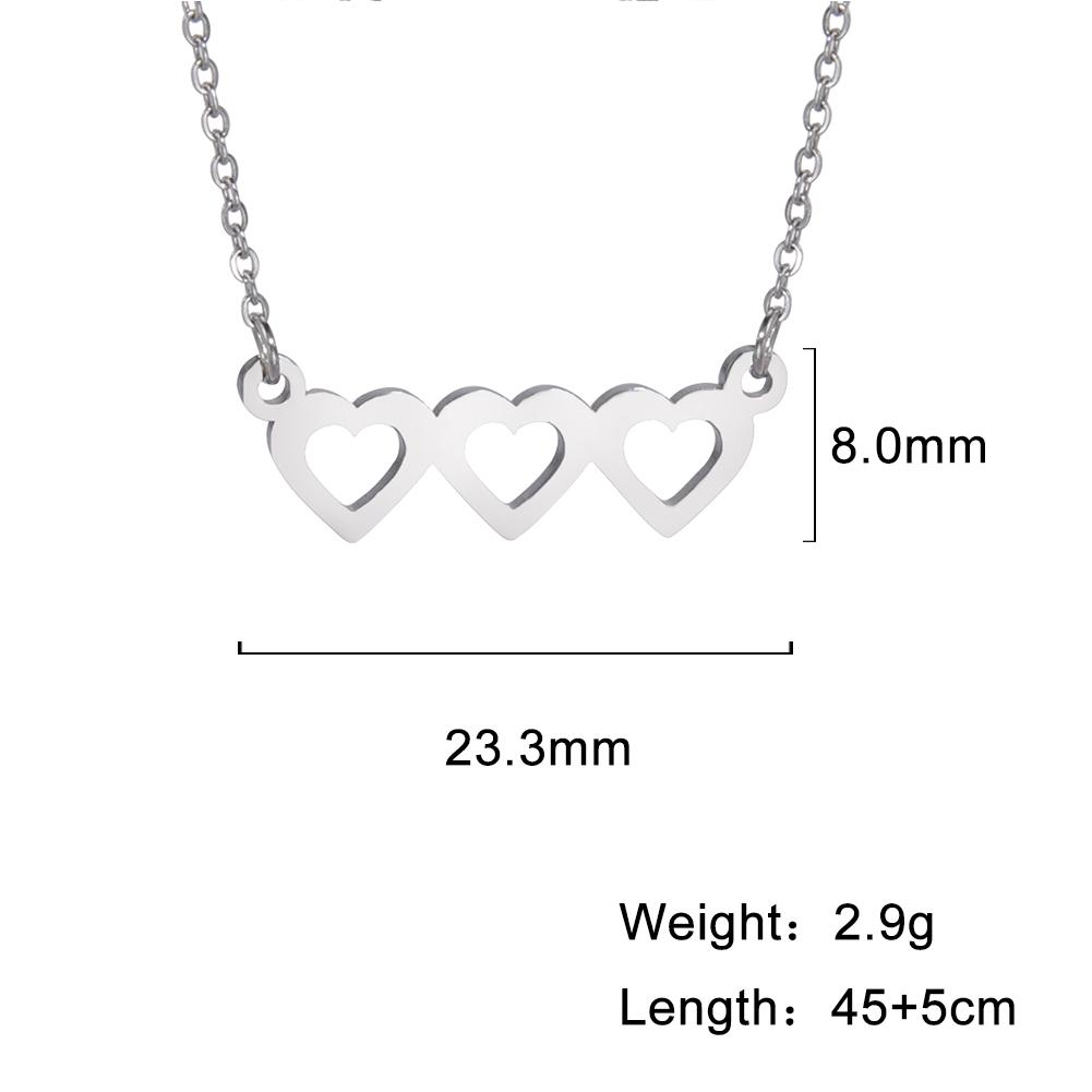 My Shape Lightning Necklaces For Women Tooth Mountain Heart Stainless Steel Necklace Choker Fashion Jewelry Gifts For Girlfriend