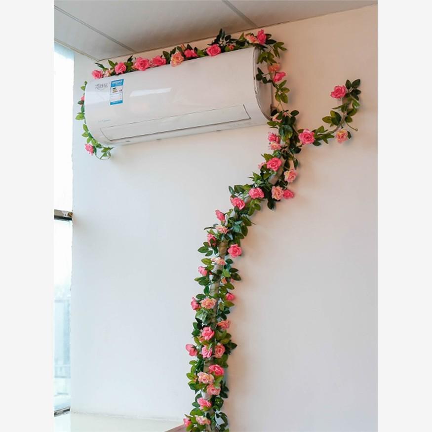 Artificial Rose Flower Vine for Balcony, Staircase, and Railings Decoration
