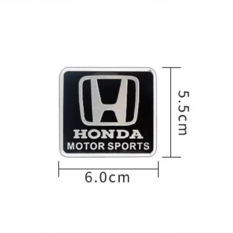 pgnkd1 Car Logo Aluminum Label Stickers Decorative Accessories For Honda Civic Fit Jazz Accord Pilot CRV Odyssey Passport City Shuttle
