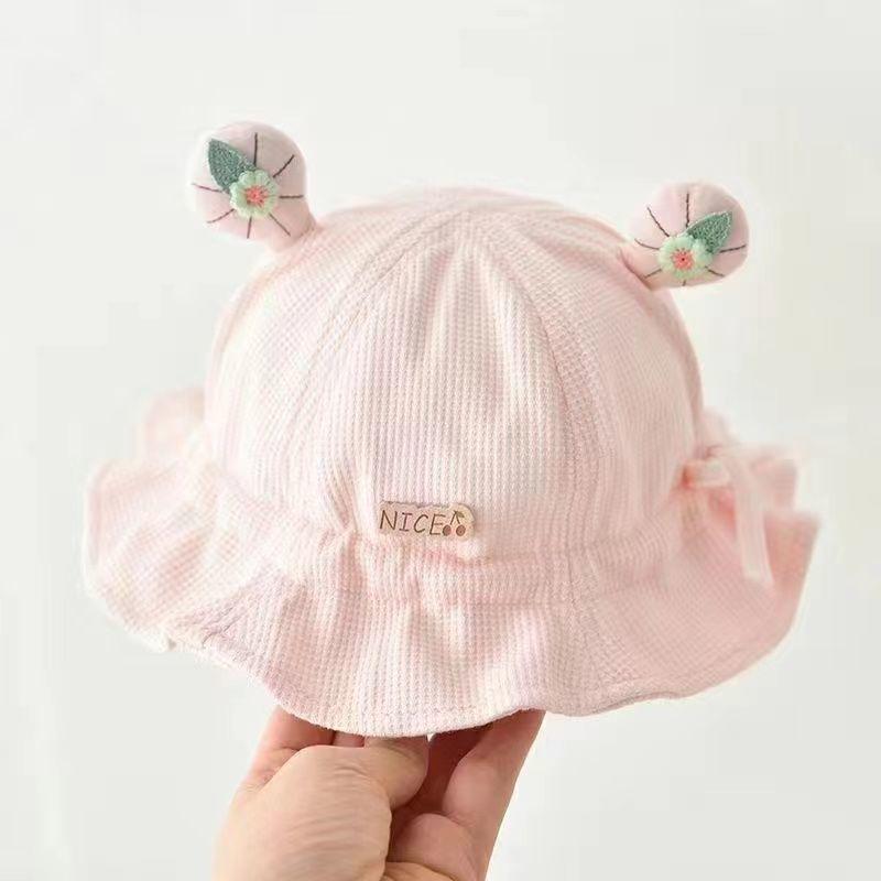 Adorable Baby Sun Protection Bucket Hat for Boys & Girls - Cute Newborn Spring & Autumn Hat