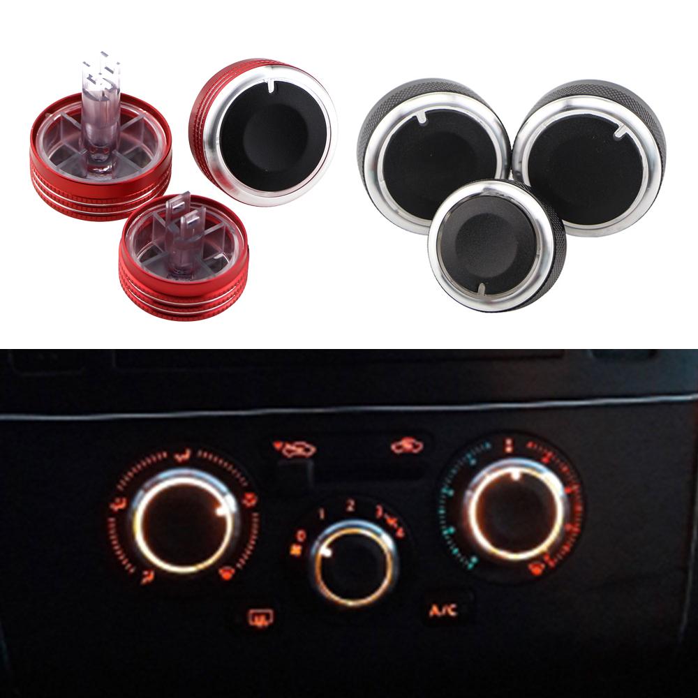 1Set for Nissan Tiida NV200 Livina 2004-2010 Geniss Sylphy 2012 Interior Acc. Car Air Conditioning AC Control Knobs
