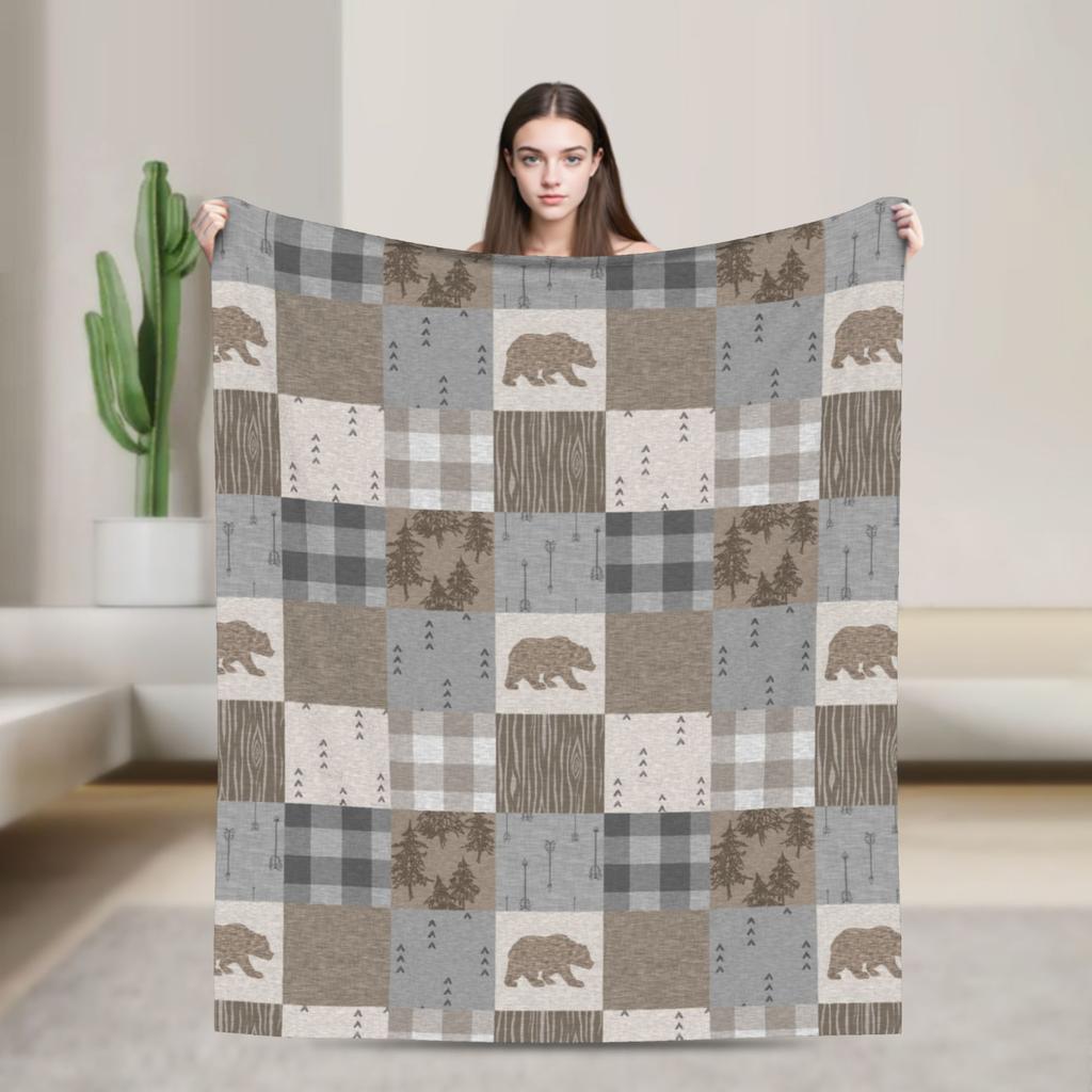 Christmas Brodie Dress Tartan Plaid Blanket Flannel Summer   Multifunction Soft Throw Blankets for Bedding Car Bedspread
