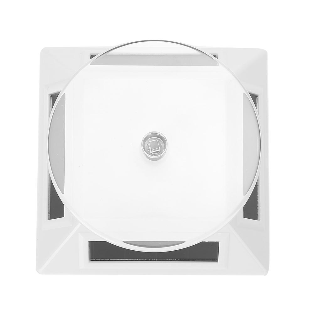 Solar Showcase 360 Grad Drehteller rotierenden Schmuck Organizer Display Stand (Weiß)