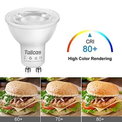 Ampoule led gu10 - 7w - blanc froid 6000k - 500lm - non dimmable