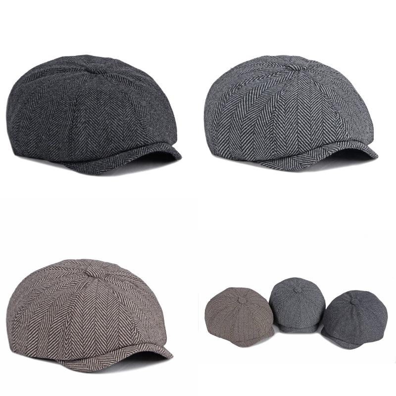 Klassische Shelby Peaky Blinders Mütze aus Wolle für Herren