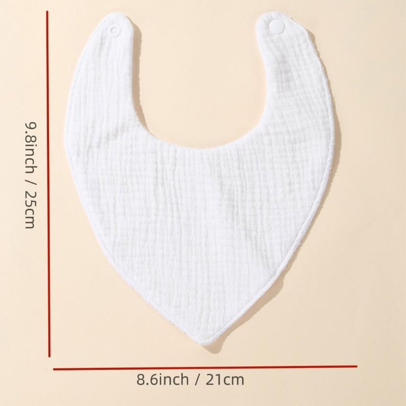 Absorbent & Waterproof Infant Bibs Stylish & Practical Bibs Cotton Burp Cloth Comfortable Perfect for Feeding & Teething