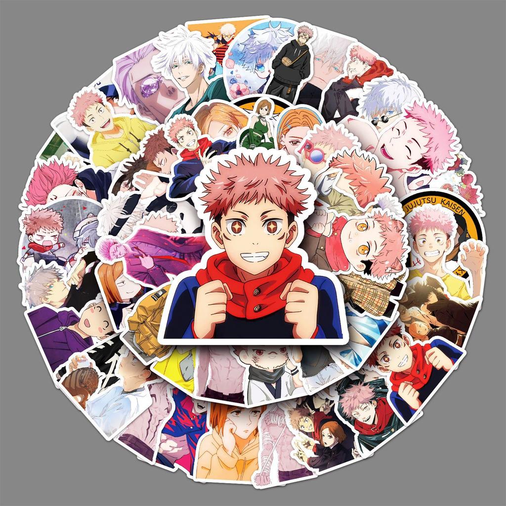 50 Cartoon Japanese Comics Back To The Site DIY Doodle Suitcase Car Laptop Decoration Stickers