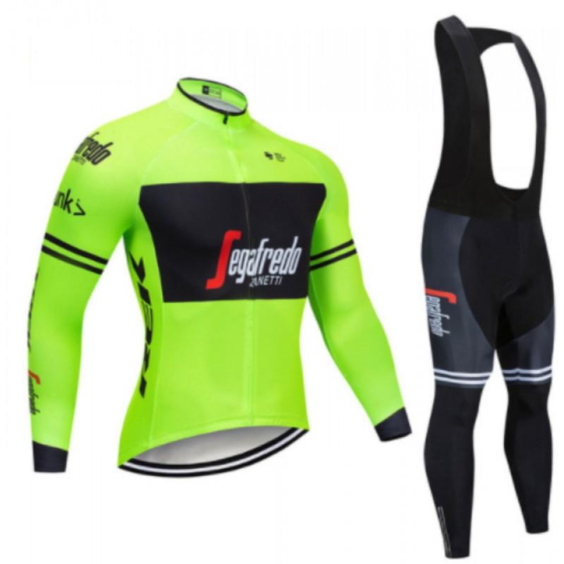 Winter Thermal Cycling Jersey Mountain Biking Breathable Fleece-Lined Wind-Resistant Performance Apparel