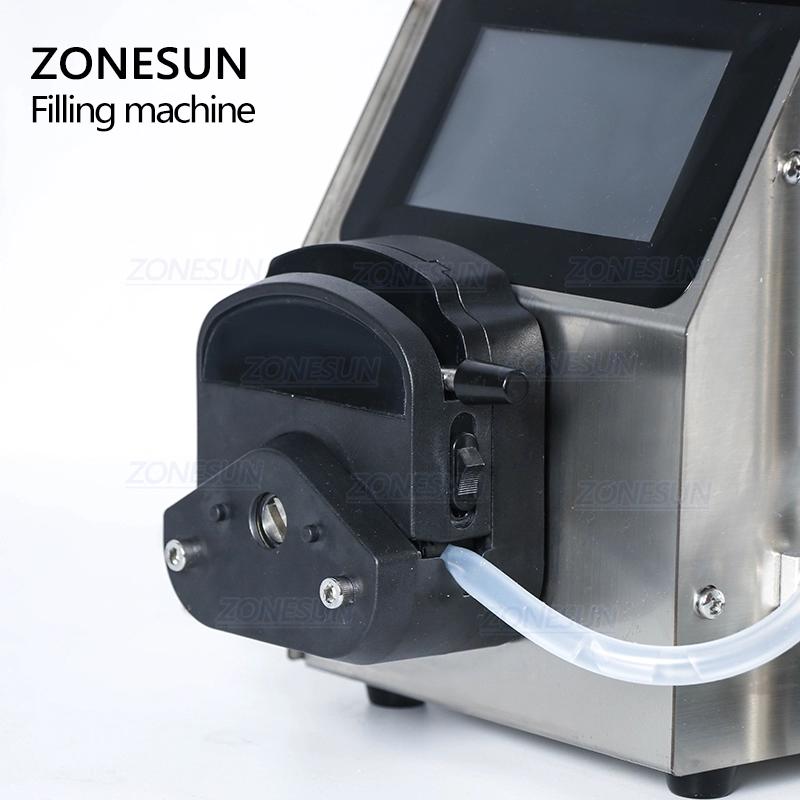 ZONESUN ZS-YTPP6001 Semi-Automatic Filling Machine Essential Oil Beverage Peristaltic Pump Filler Milk Perfume Cosmetic Bottle
