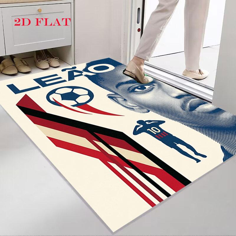 Rafael Leão Player Carpet Rug for Living Room Bedroom Home Sofa Decoration,Kids Play Nonslip Floor Mat