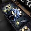 Gaming Mouse PadDesk Mat Antislip Stitched Edges Red Mechanical Armor Cross Anime Print Keyboard Pad for Gamer Home Office