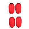 4Pcs Traditional Japanese Lanterns Silk Fabric Waterproof Foldable Hanging Light Fixture for Wedding Party Sushi Bar Outdoor